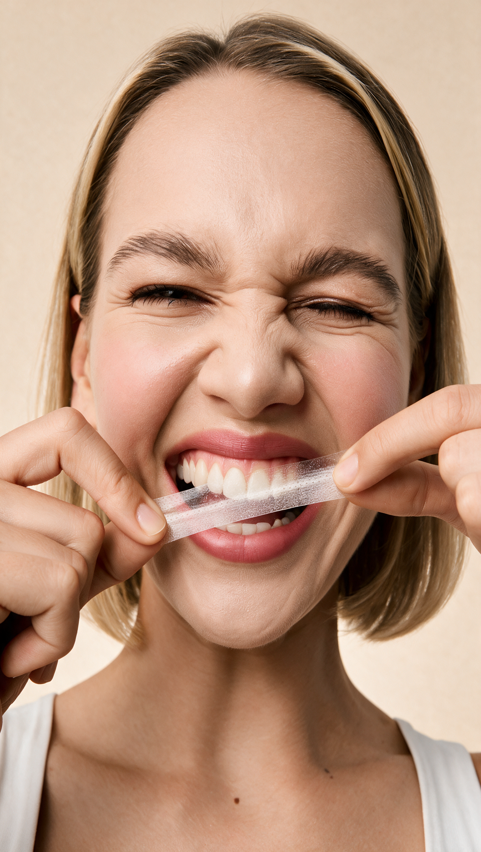 Teeth Whitening Strips — Peroxide-Free, Enamel-Safe (14 Treatments)